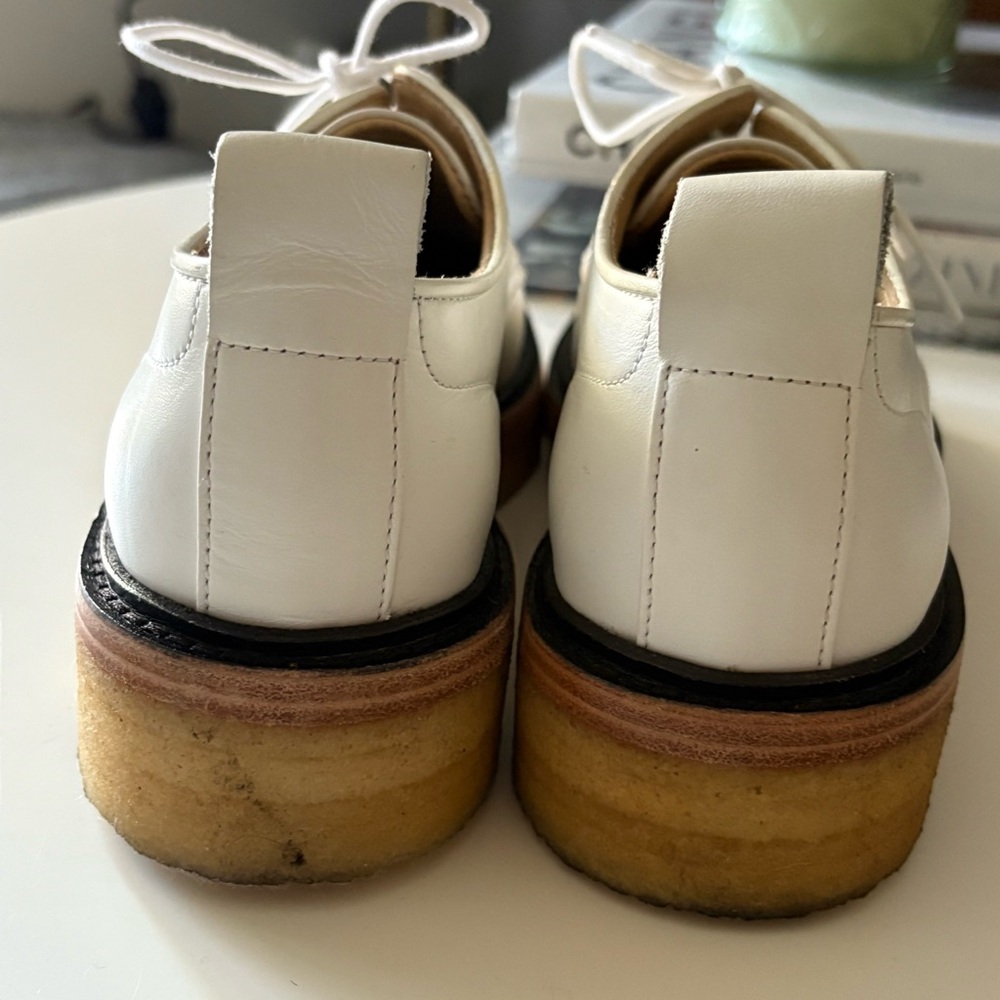 Rag & Bone White Victor Crepe Oxford Shoes size 36 - Picture 5 of 12